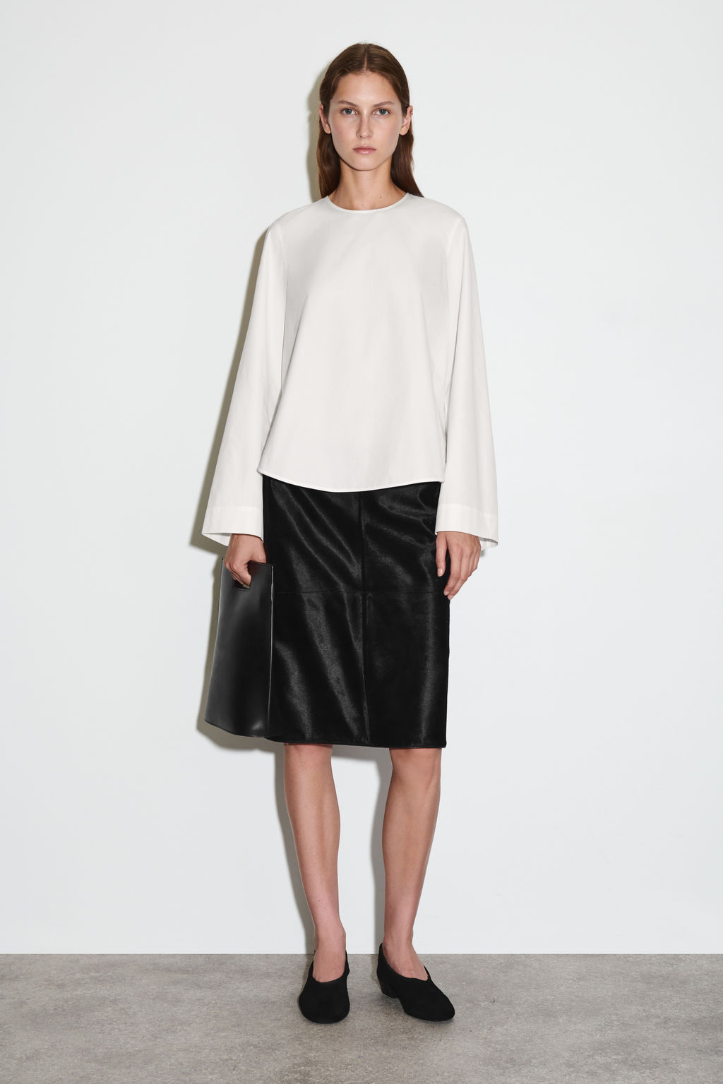 CURVED-HEM COTTON BLOUSE - H&m фото 5