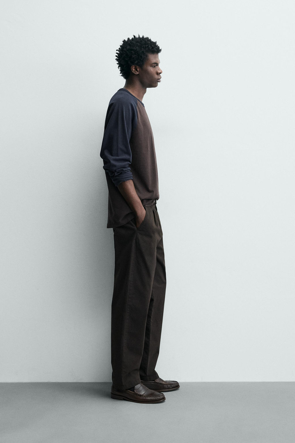RELAXED FIT PLEATED TROUSERS - Zara фото 4