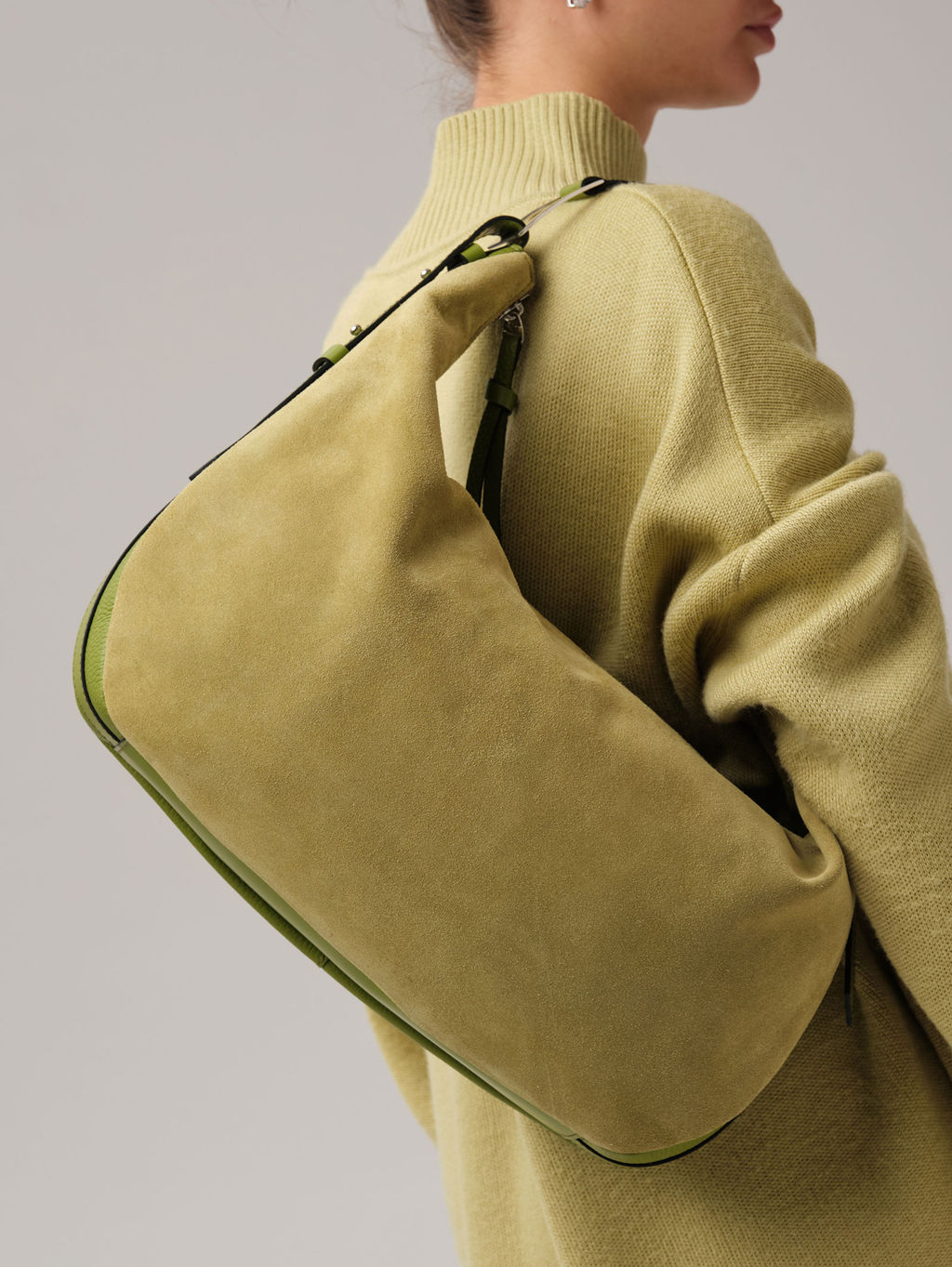 Сумка хобо Azaro 30861 зеленый бамбук