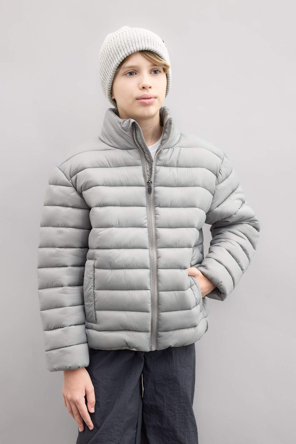 Erkek Cocuk Su Itici Yar?m Bal?kc? Yaka Mont - Defacto фото 2