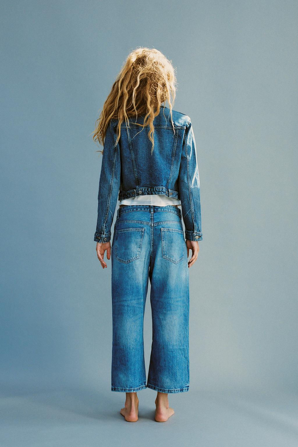 TRF RELAXED-FIT MID-RISE JEANS - Zara фото 9