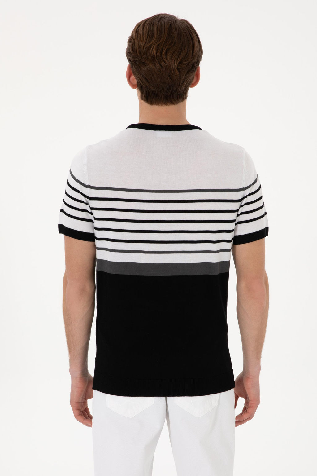 Erkek Slim Fit Bisiklet Yaka Siyah Ti__rt Sepette S_rpriz _ndirim - U.s. polo assn фото 5