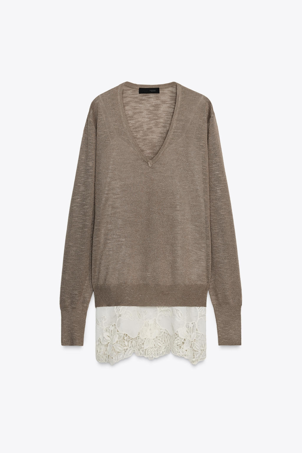 COMBINED KNIT SWEATER - Zara фото 6