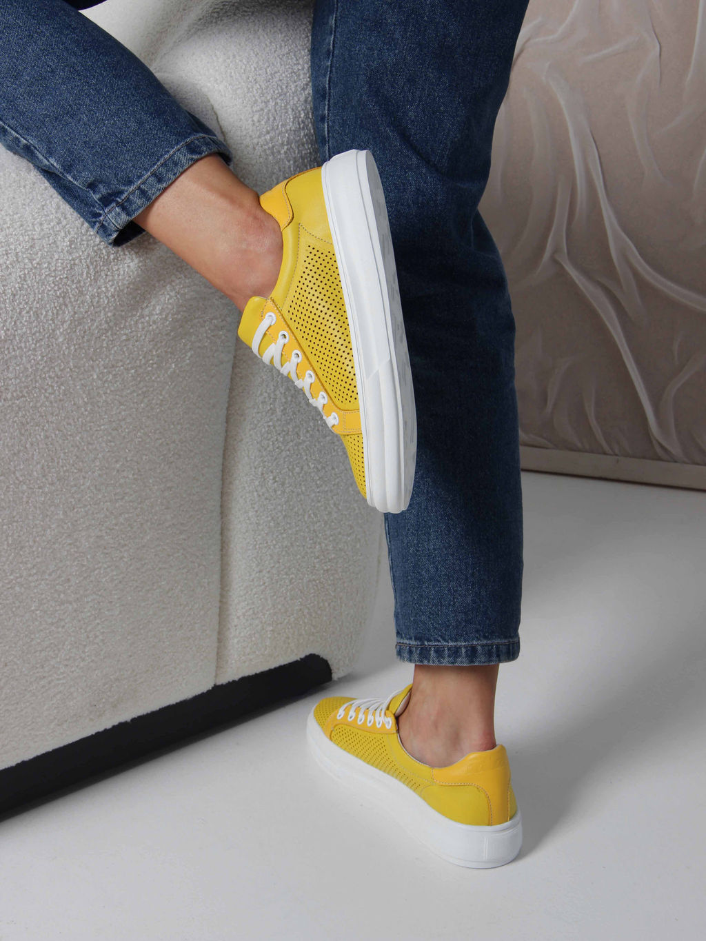 Кеды EDART 127.Lusi22 w. Желтый R - Ed'art фото 3