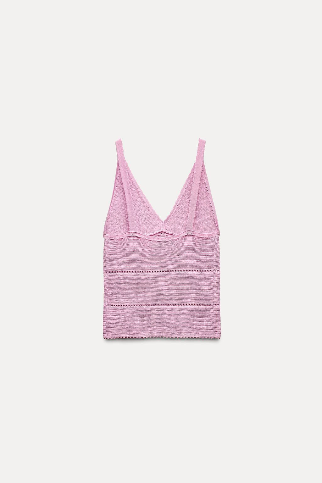 POINTELLE KNIT TOP - Zara фото 6