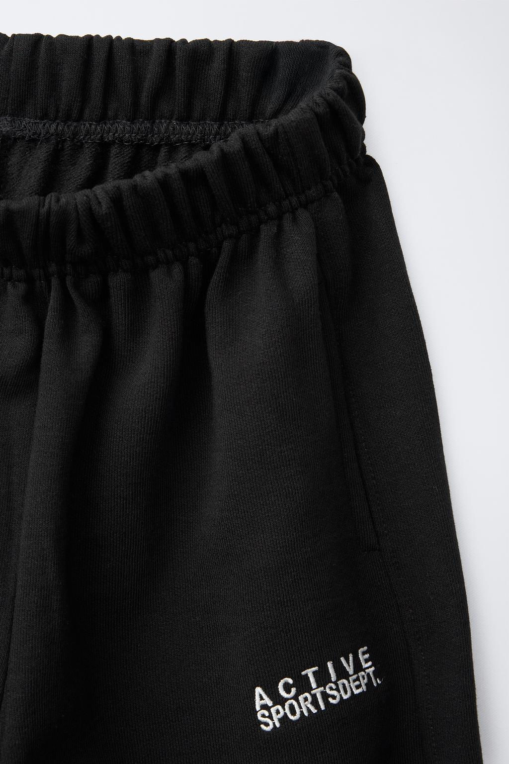 EMBROIDERED JOGGER TROUSERS - Zara фото 3