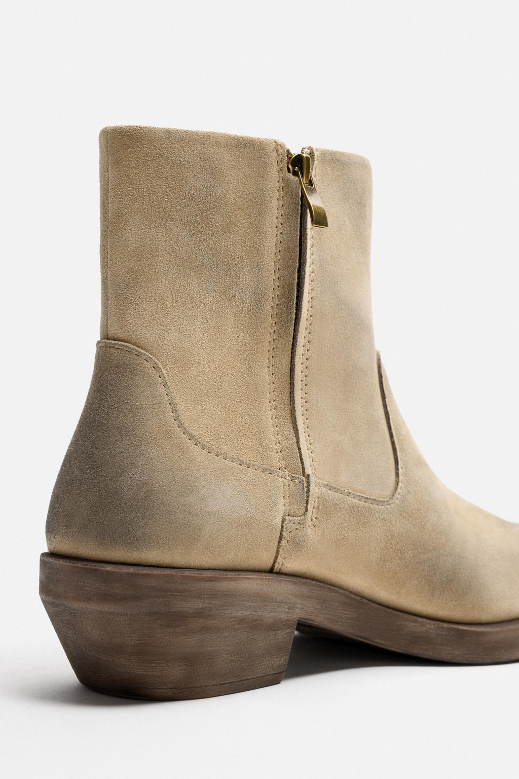 LEATHER COWBOY BOOTS - Zara фото 4