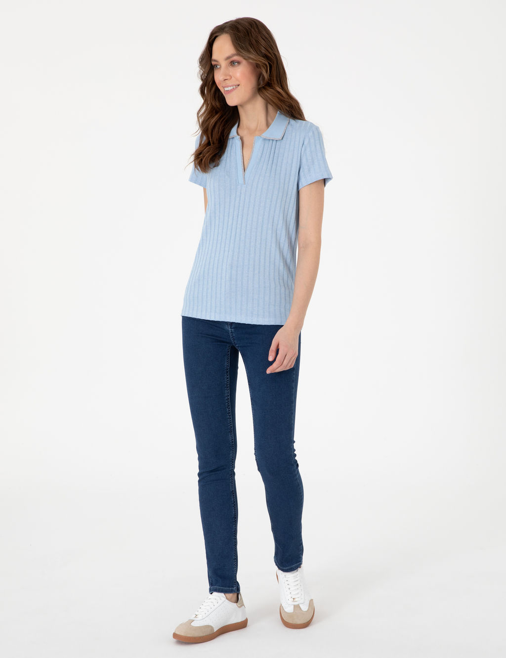 A__k Mavi Slim Fit Basic Ti__rt