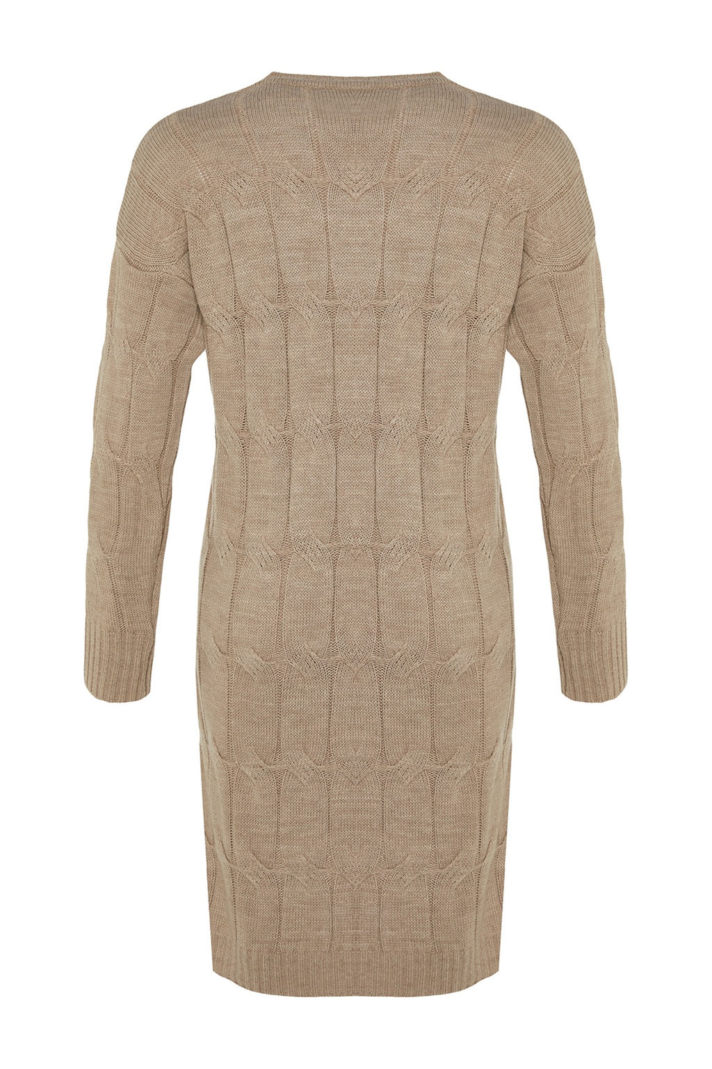 TRENDYOLMILLA Vizon Mini Triko Bisiklet Yaka Elbise TWOAW22EL0027  фото 16