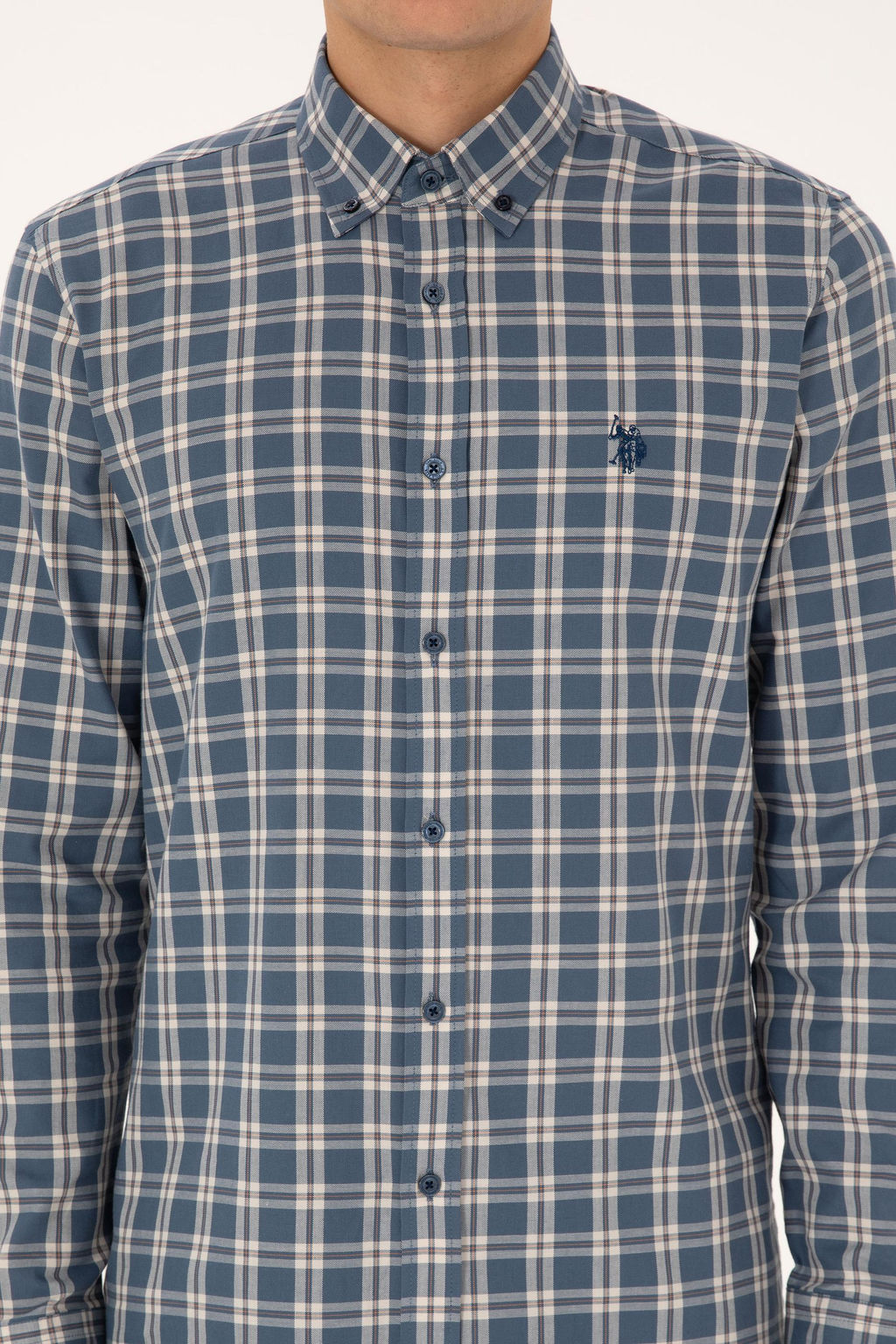 Erkek A__k Lacivert Uzun Kollu G_mlek - U.s. polo assn фото 6