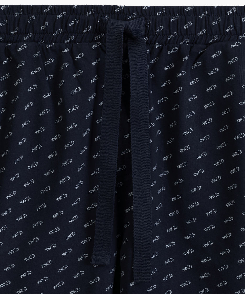 ATLANTIC NMP-395 Пижама мужская Off сосново-зеленый + темно-синий  фото 5