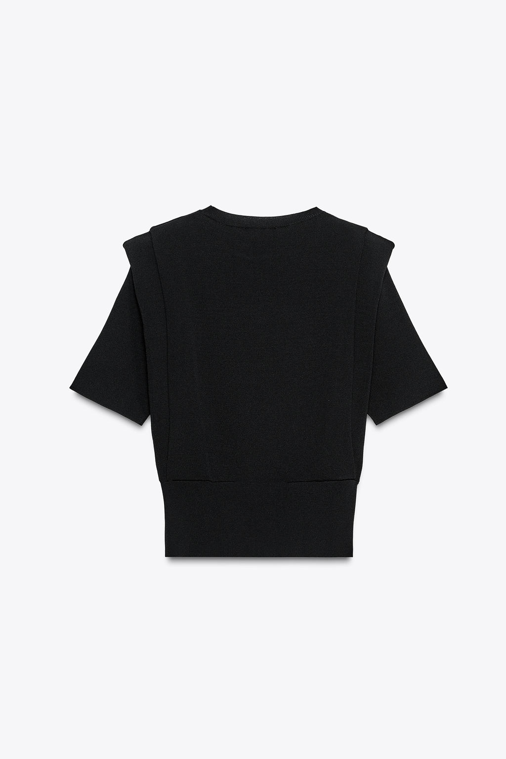 KNIT TOP WITH SHOULDER PADS - Zara фото 14