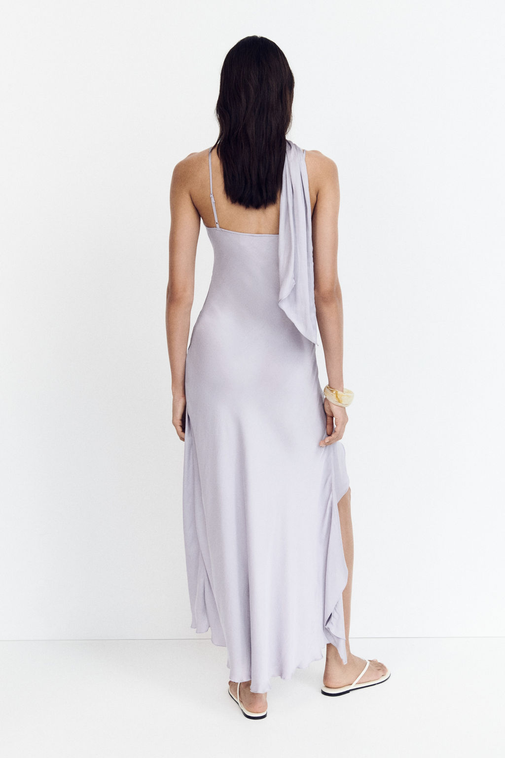 Vestido de sat?n con fular - H&m фото 4