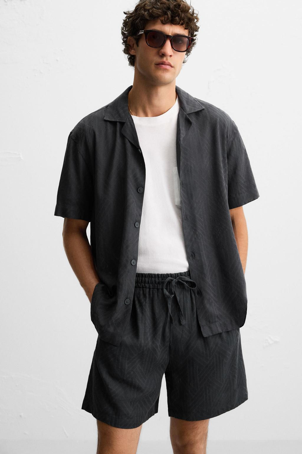 GEOMETRIC JACQUARD SHIRT - Zara фото 6