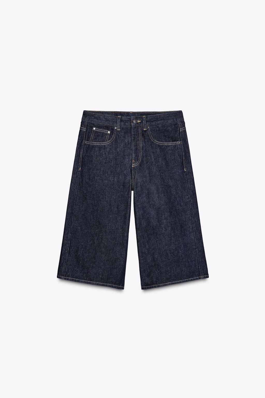 ZW COLLECTION LONG DENIM BERMUDA SHORTS - Zara фото 6