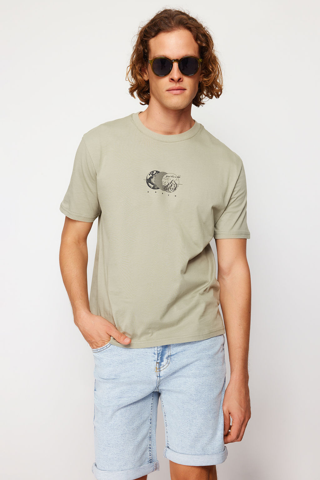 TRENDYOL MAN Siyah Oversize/Genis Kesim Bask?l? %100 Pamuklu T-Shirt TMNSS23TS00261 - Trendyolmilla фото 46