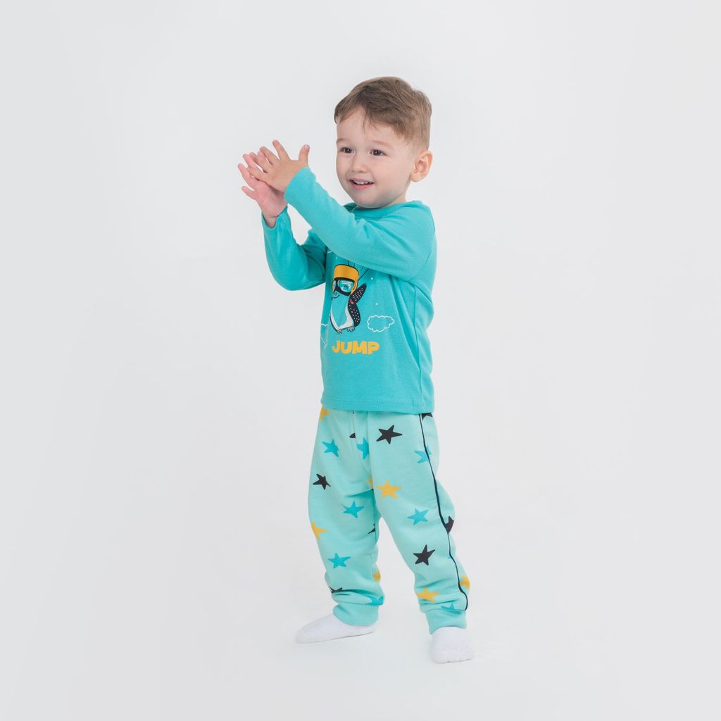 CRB wear/CWNB 62879-40-289 Джемпер для мальчика, бирюзовый/Ex.Cherubino  фото 2