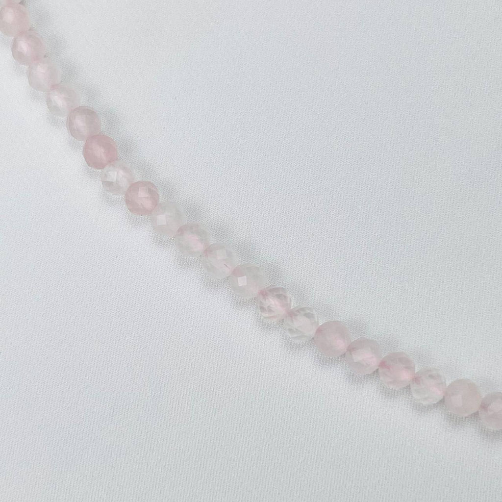 Бусы из Розового кварца с кулоном 42 см +