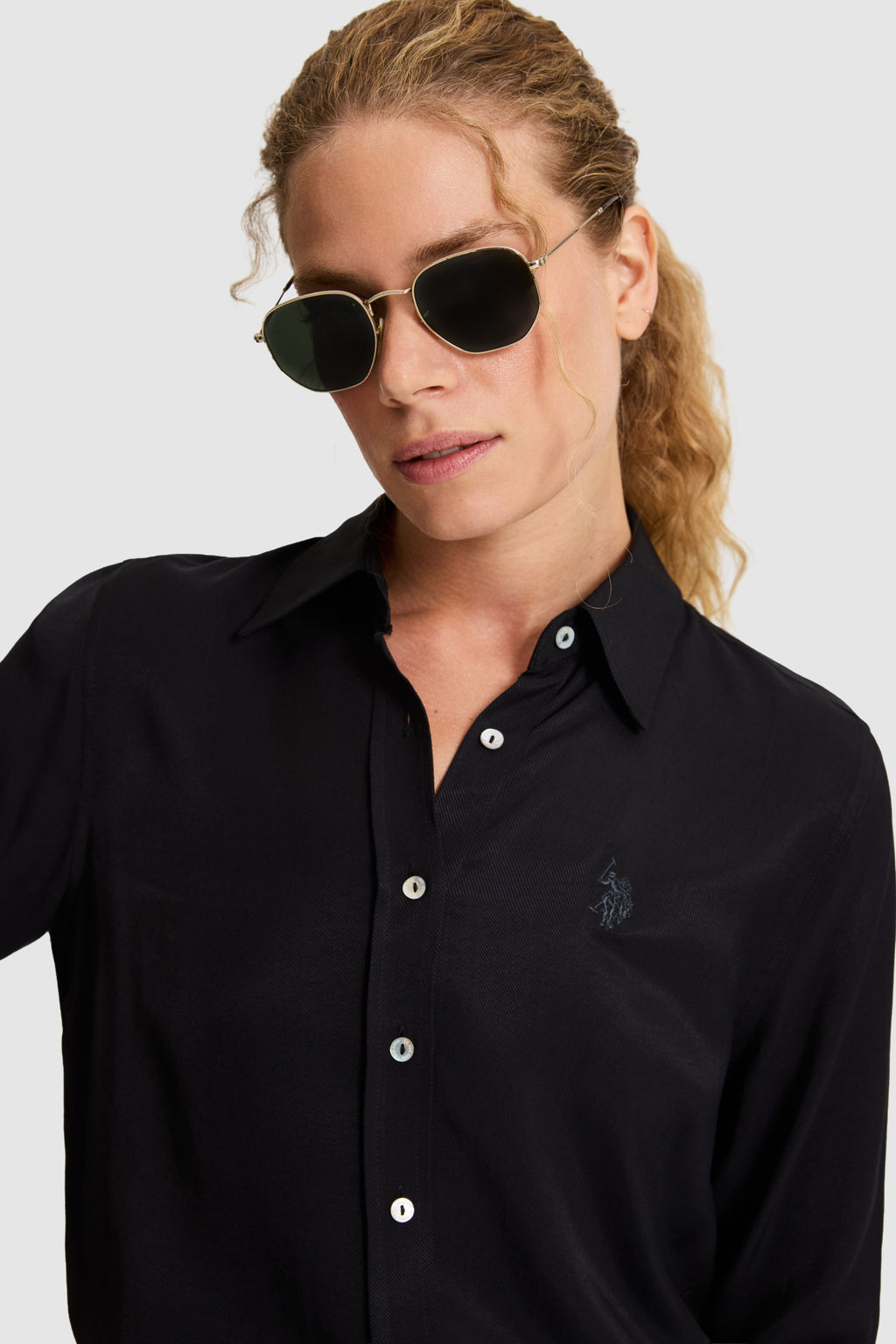 KadДn Siyah Uzun Kollu Basic GГmlek - U.s. polo assn фото 2