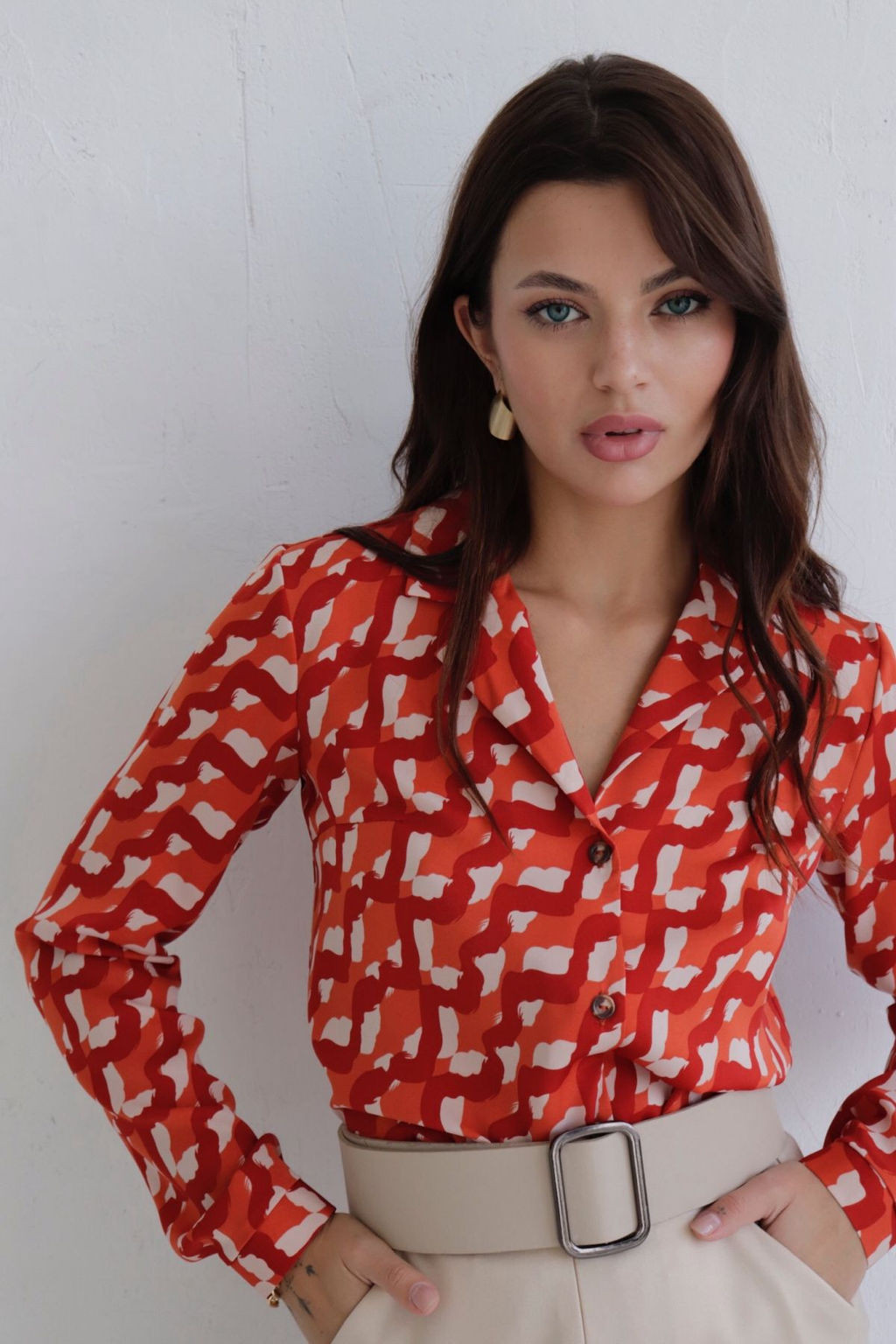 Блуза с английским воротником - Martichelli фото 39