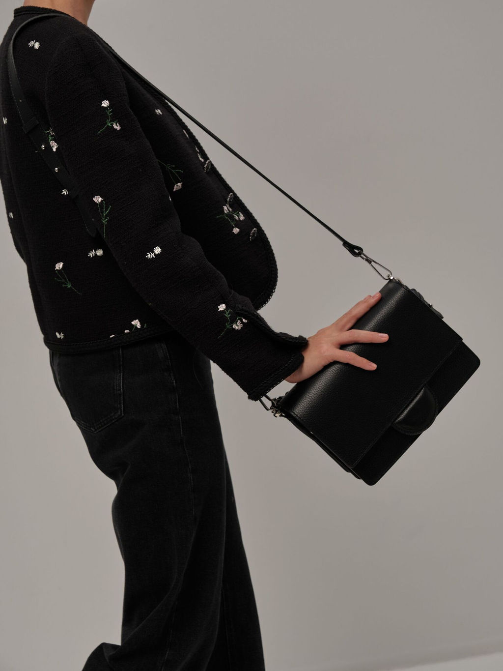 Сумка через плечо Deboro 30574 черная