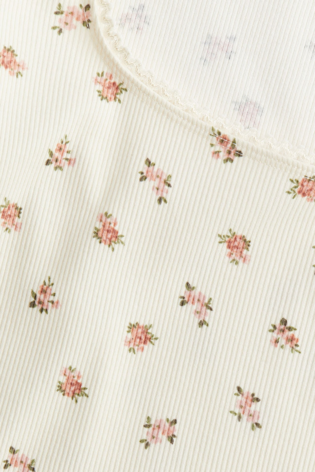 Top de algodon con ribete de picot - H&m фото 6