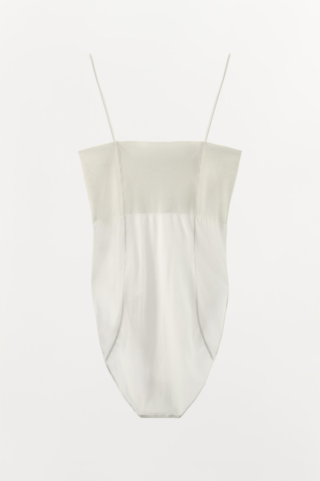 FITTED BODYSUIT WITH STITCHING