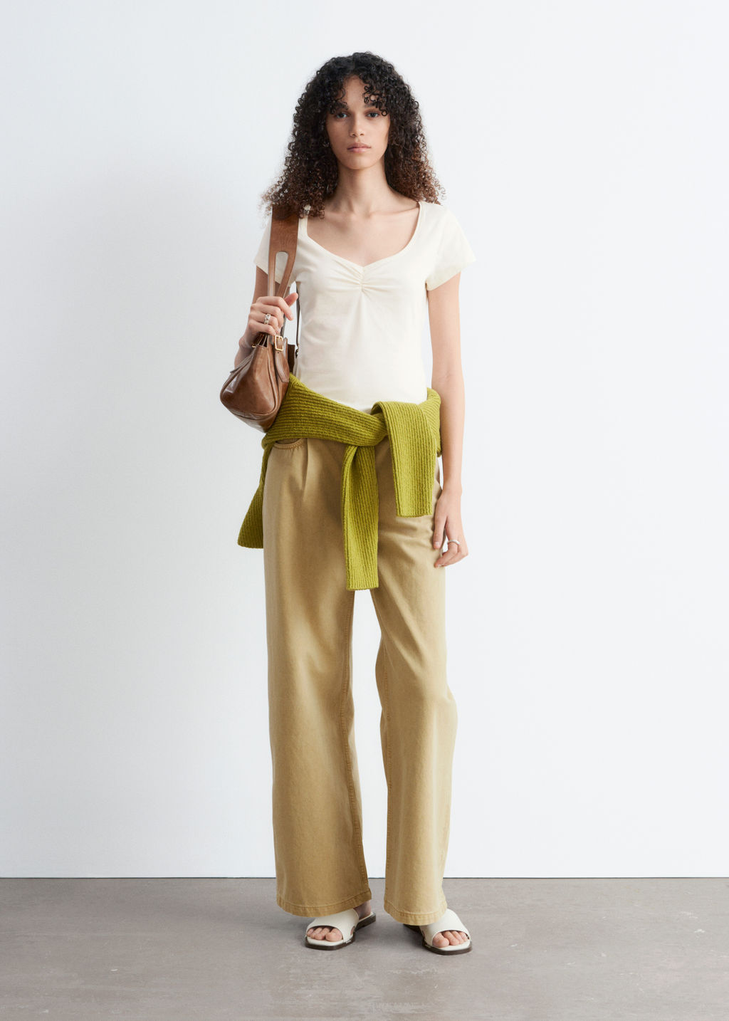 Top de punto con busto fruncido - H&m фото 6