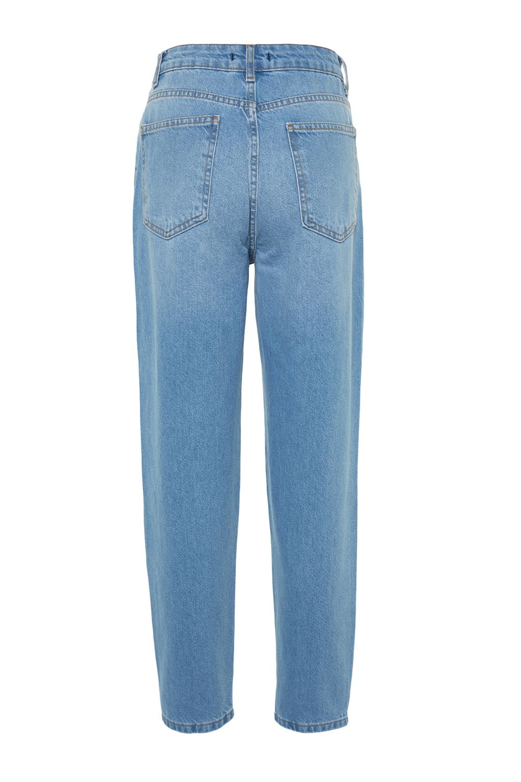 Siyah Yuksek Bel Mom Jeans TWOSS23JE00067 - Trendyolmilla фото 7