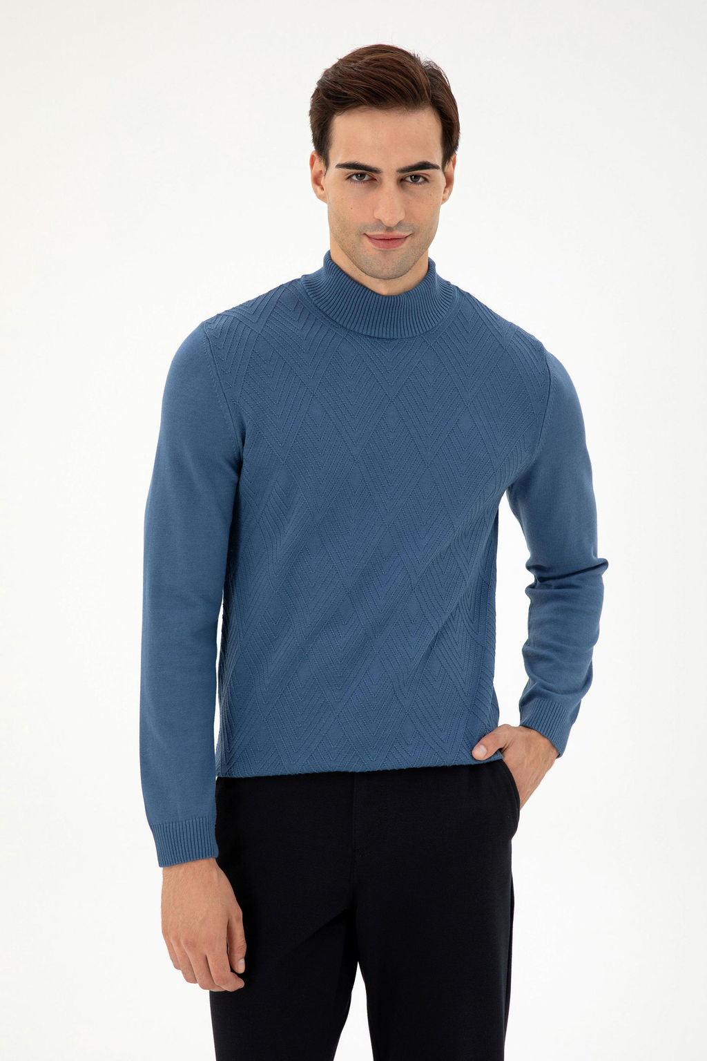 Мужской темно-синий свитер Неожиданная скидка в корзине - U.s. polo assn фото 3