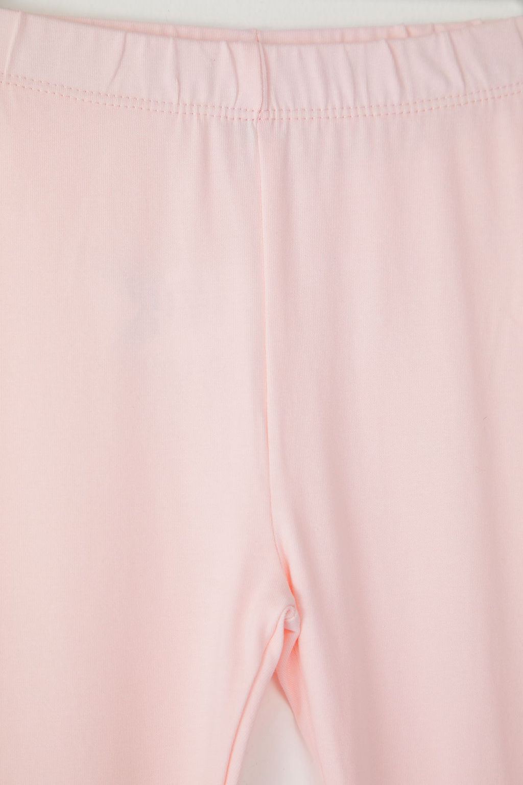 Siyah-Lila 2li Pamuklu K?z Cocuk Bask?l? Flare Orme Tayt TKDSS25TA00011 - Trendyolmilla фото 4