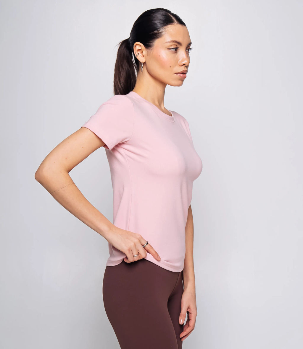 Футболка #КТ9005 (1), пудровый