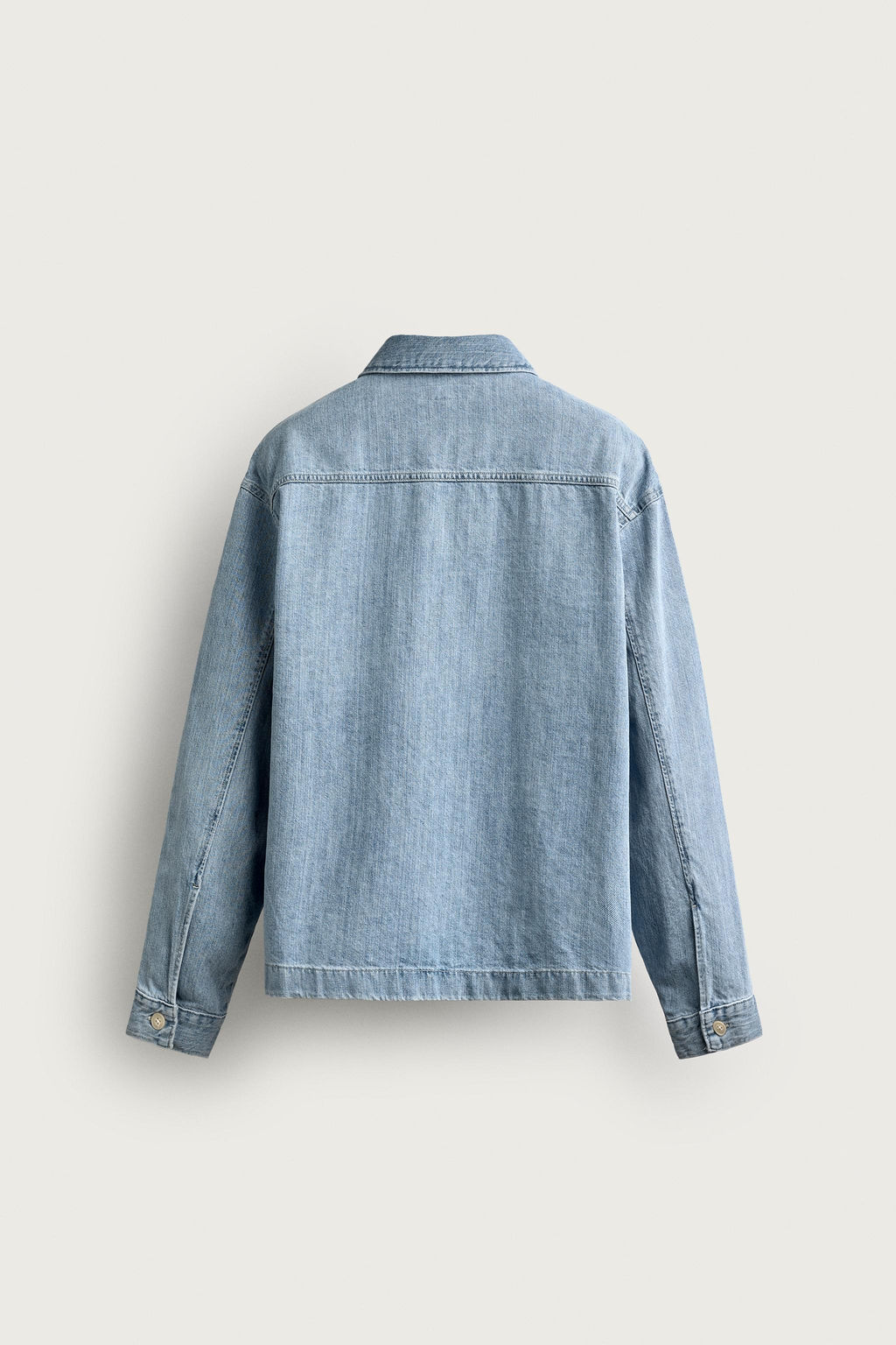 CAMISA DENIM BOXY FIT / Azul medio - Zara фото 8