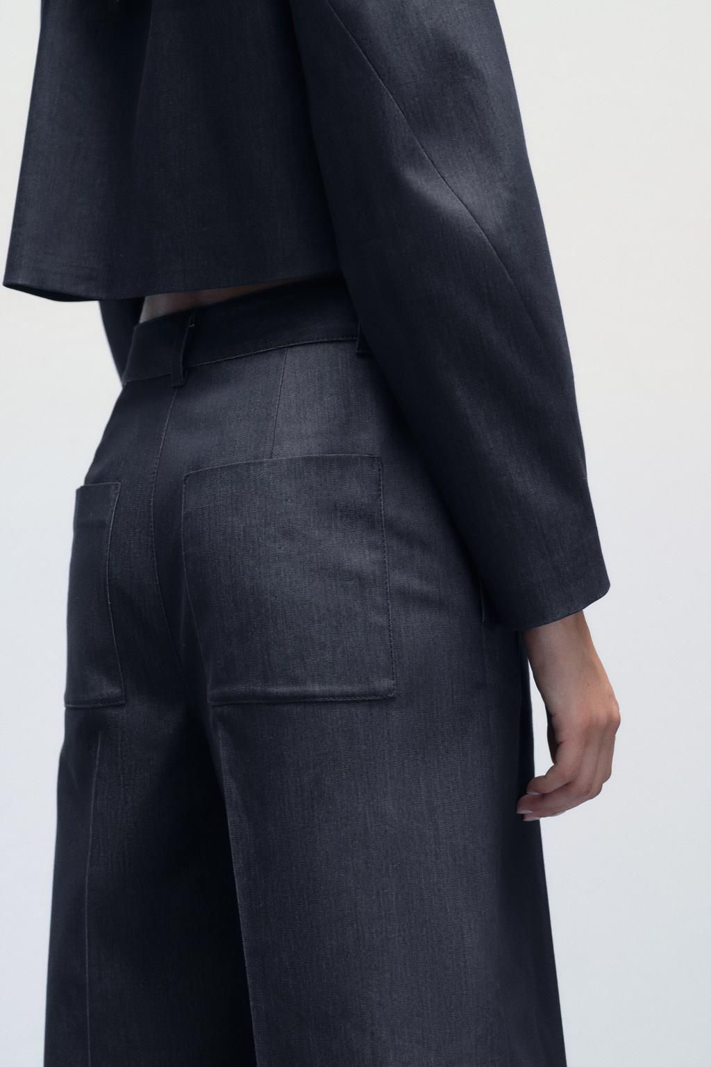 HIGH-WAIST CULOTTE TROUSERS - Zara фото 5