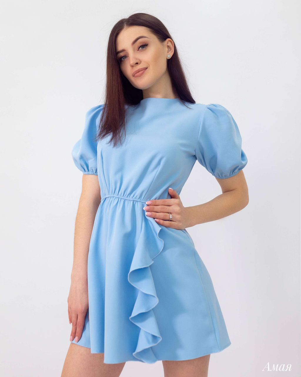 Платье Амая (голубой) - Nadi bordo фото 2