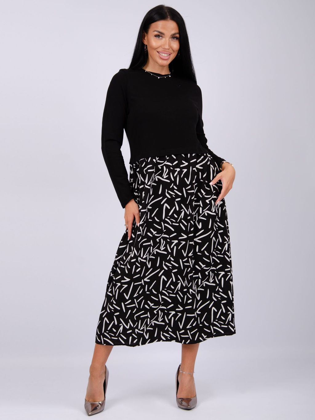 Платье Жаклин, вискоза/кулирка (М)