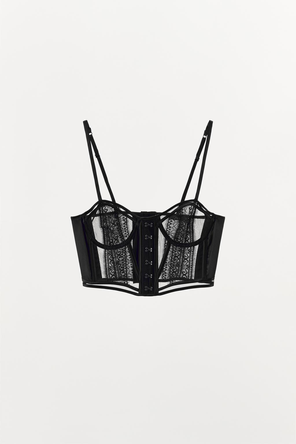STRAPPY LACE CORSET - Zara фото 3