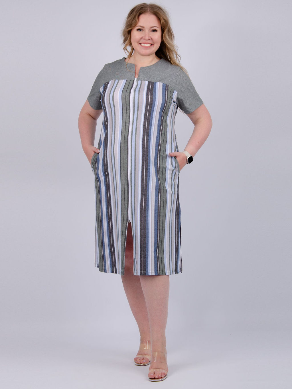 Халат "Дороти" полоса, трикотаж