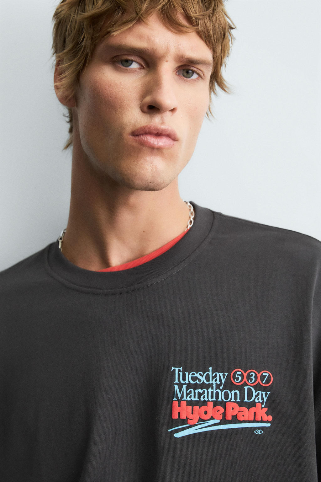 WASHED NUMBER T-SHIRT - Zara фото 5