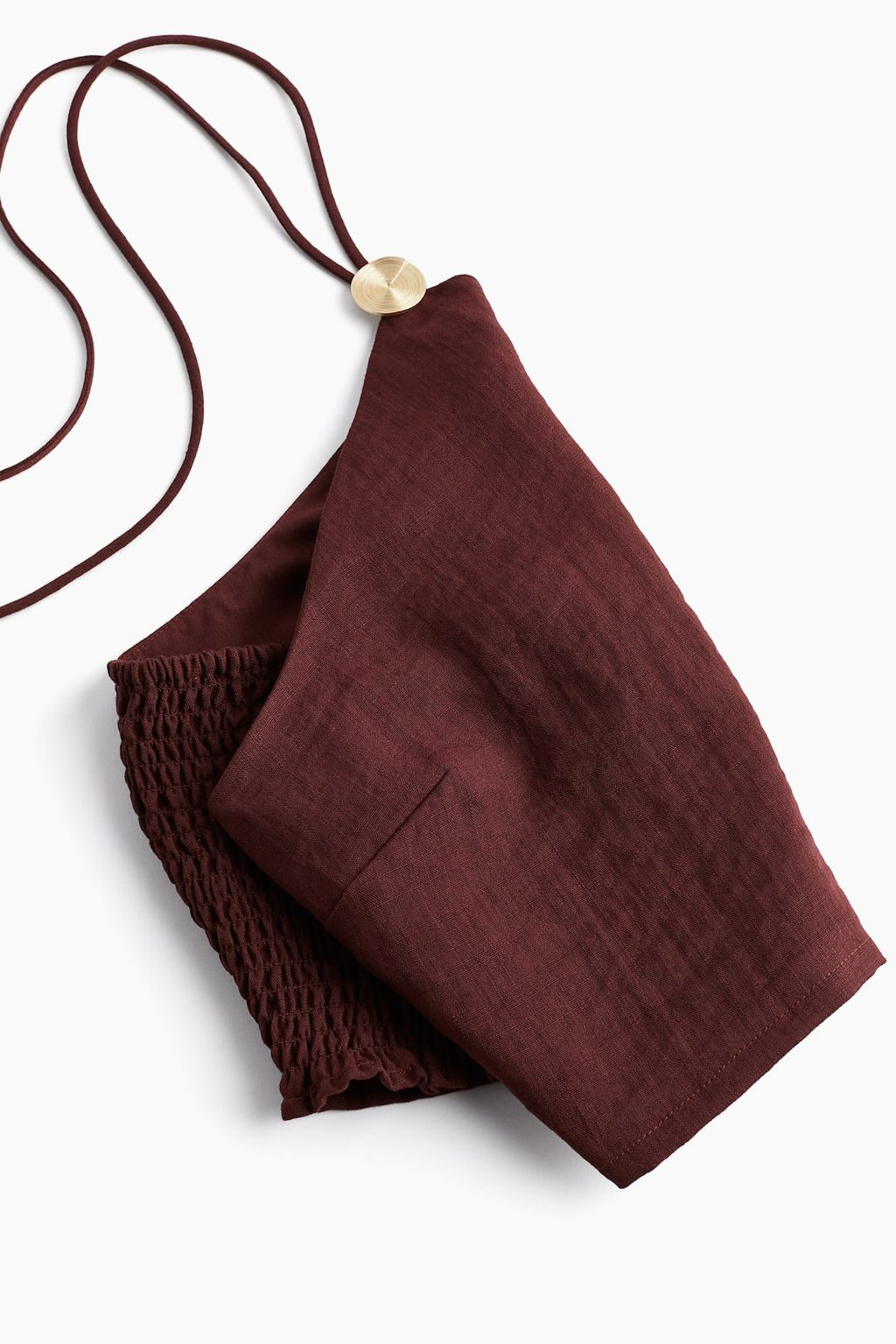 Top cropped con escote halter - H&m фото 6