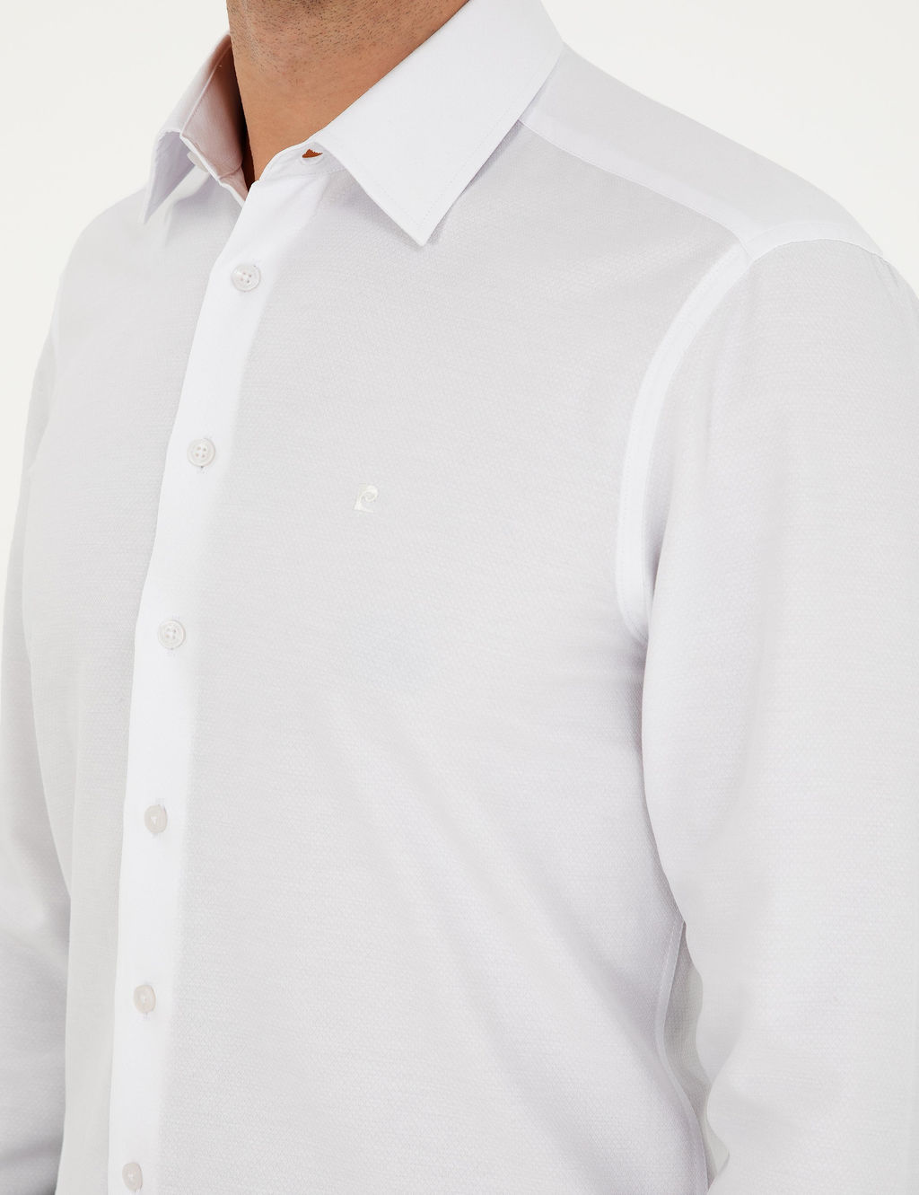Beyaz Regular Fit Arm_rl_ Uzun Kollu G_mlek - Pierre cardin фото 7