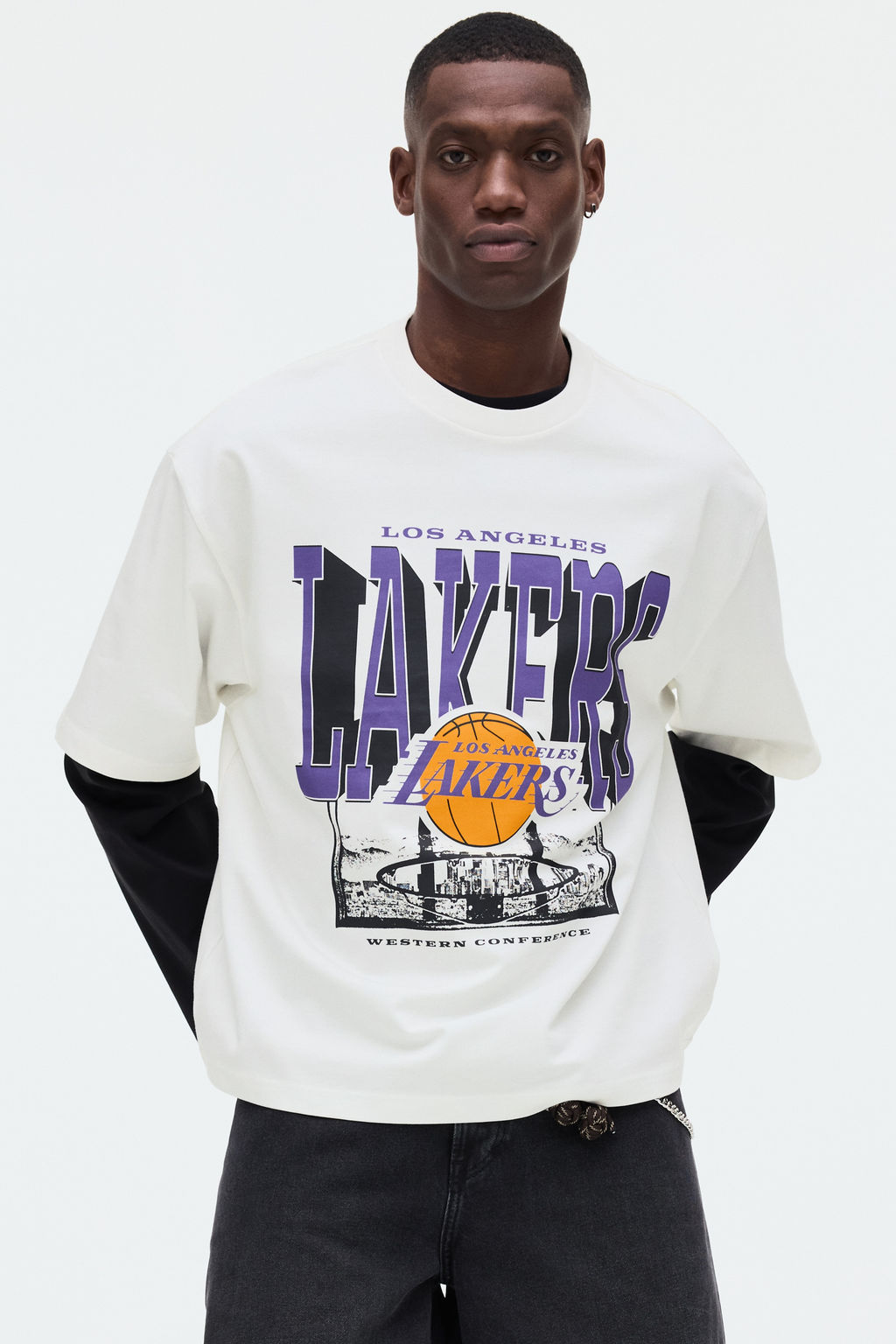 Camiseta con estampado Oversized Fit - H&m фото 4