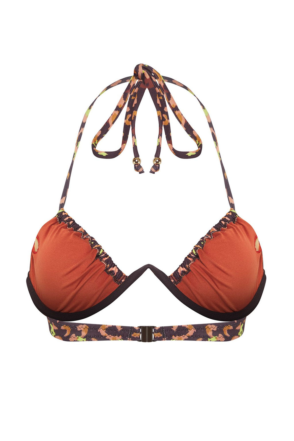 TRENDYOLMILLA Soyut Desenli Ucgen Baglamal? Bikini Ustu TBESS25BU00039  фото 6