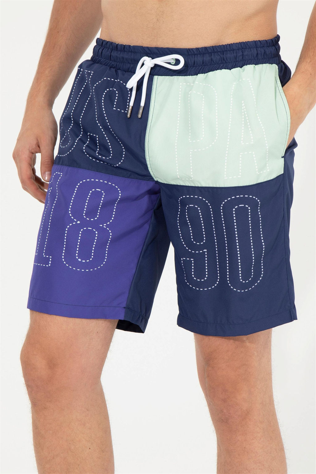 U. S. Polo Assn Мужские темно-синие шорты для плавания - U.s. polo assn фото 7