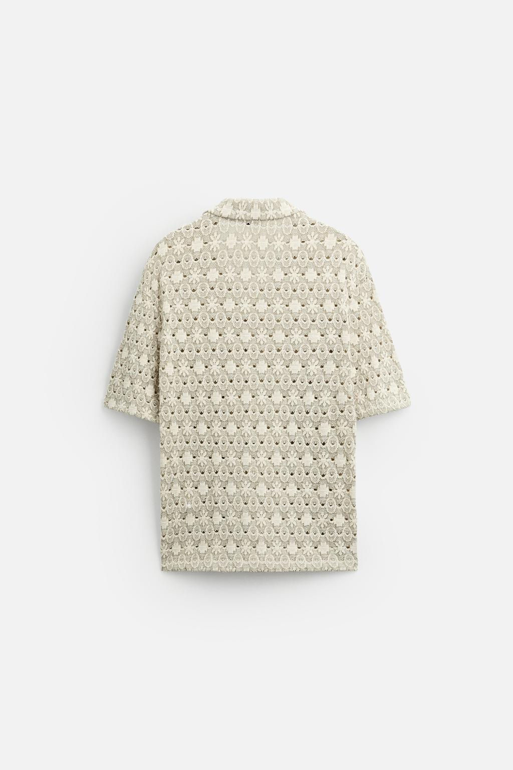 GEOMETRIK JACQUARD GOMLEK - Zara фото 3