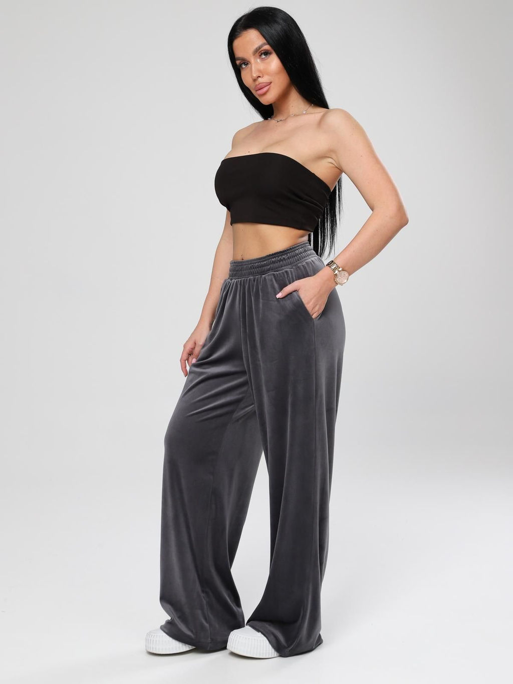 IV-CAPRIZ Марлена - брюки из велюра с лайкрой  фото 3