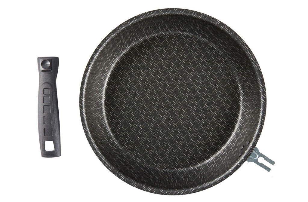 Сковорода 220мм,1 ручка, стеклянная крышка, антипригарное покрытие Лён - Калитва фото 5