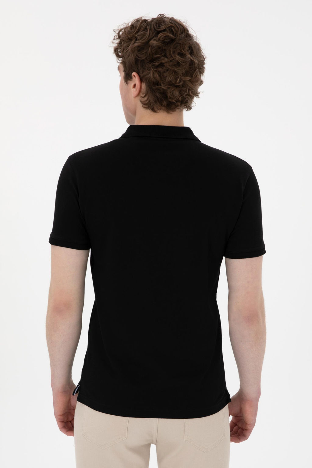 Erkek Slim Fit Polo Yaka Siyah Basic Ti__rt Sepette S_rpriz _ndirim - U.s. polo assn фото 5