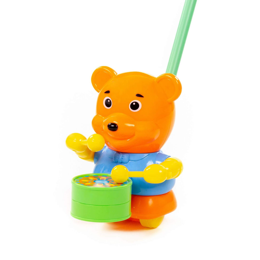 Каталка Медвежонок с ручкой - Полесье фото 6