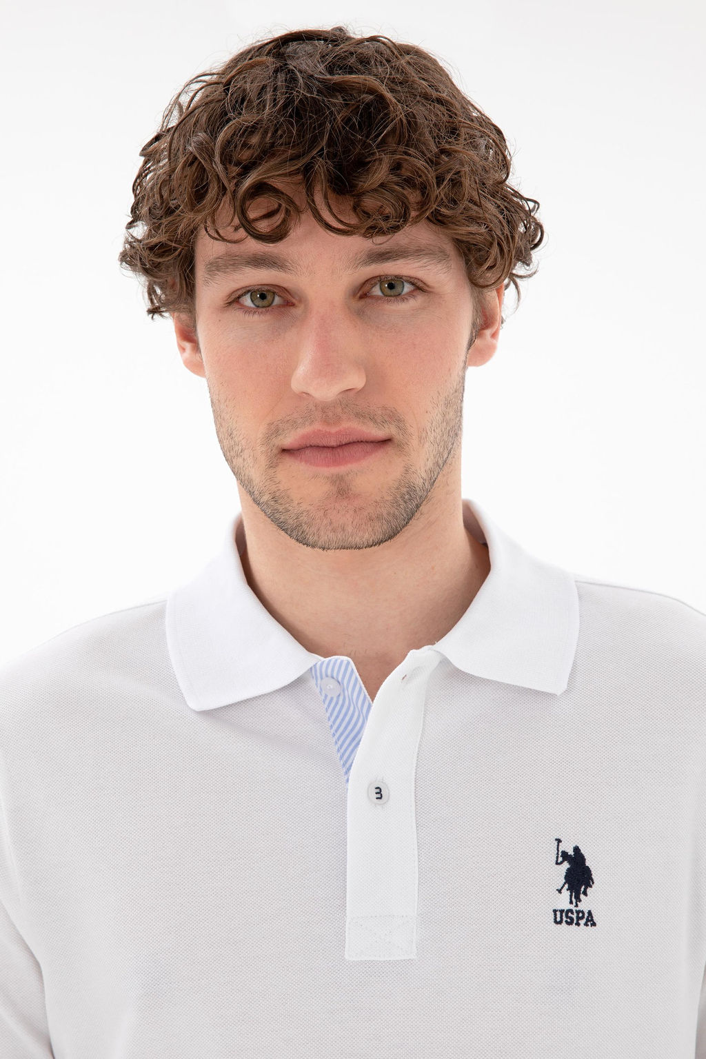 Erkek Regular Fit Polo Yaka Beyaz Basic Ti__rt Sepette S_rpriz _ndirim - U.s. polo assn фото 2